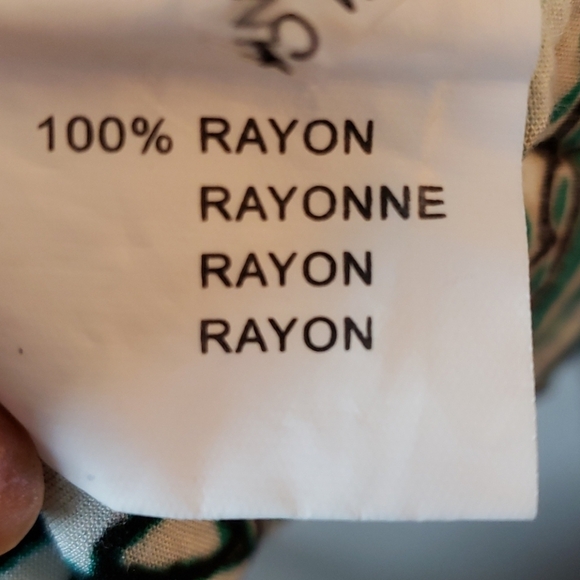 Grifflin Paris Green Modern Print Shift Dress Size S - Picture 10 of 10